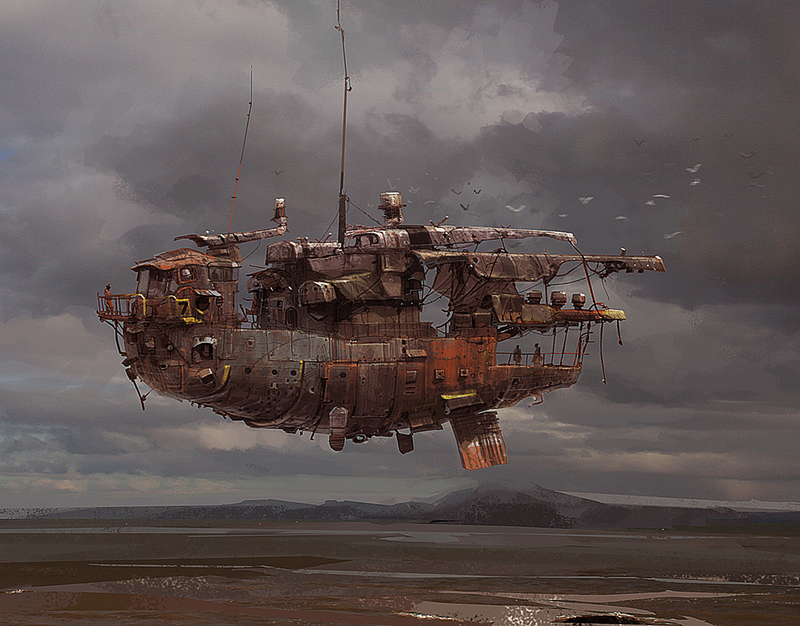 Illustration for article titled The ships of the air are dilapidated but graceful